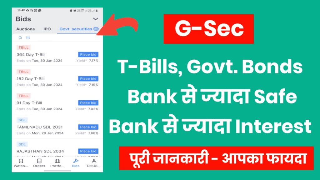 T-Bills और Govt. Securities क्या है ?